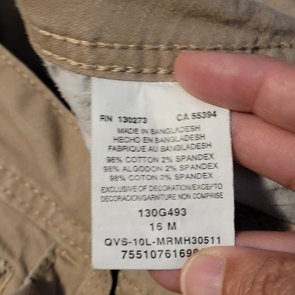 Khaki Lee Rider Mid Rise Cot Spndx 5 Pckt Denim Boot Cut WMNS Jeans SZ 16 - Picture 4 of 8